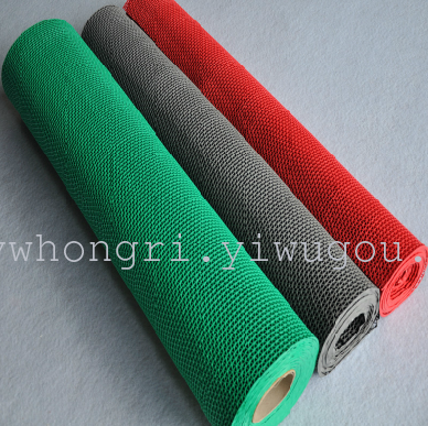 Hollow out S cushion toilet PVC cushion toilet non-slip rubber carpet roll material cushion floor mat mat footmat