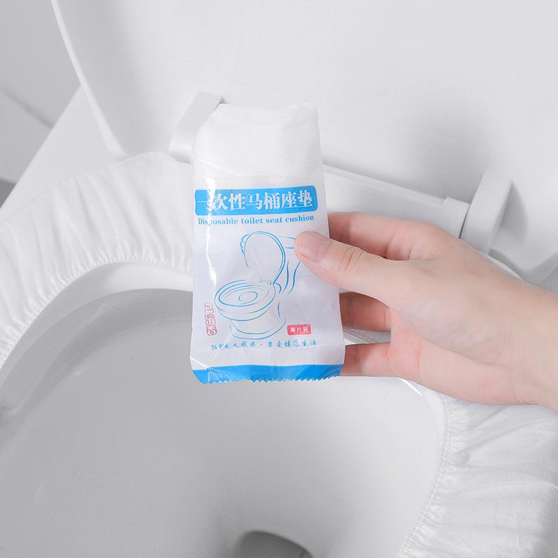 Disposable Toilet Mat Travel Adhesive Portable Happy Day Cushion Paper Maternal Non-Woven Fabric Waterproof Universal Toilet Seat Cover