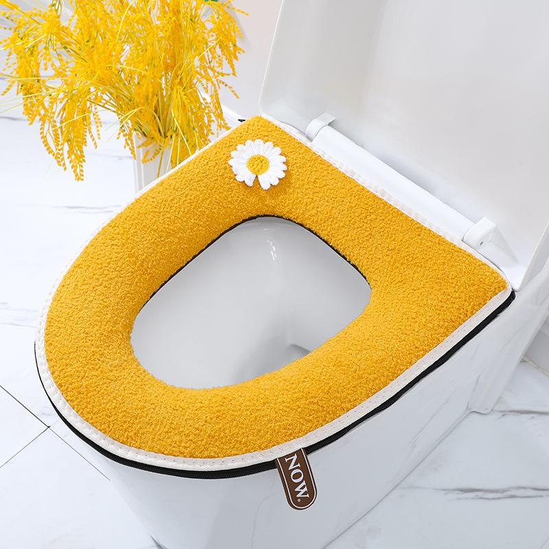2021 New Toilet Mat Thickened Toilet Seat Domestic Toilet Four Seasons Universal Closestool Cushion Waterproof Cover Toilet Seat