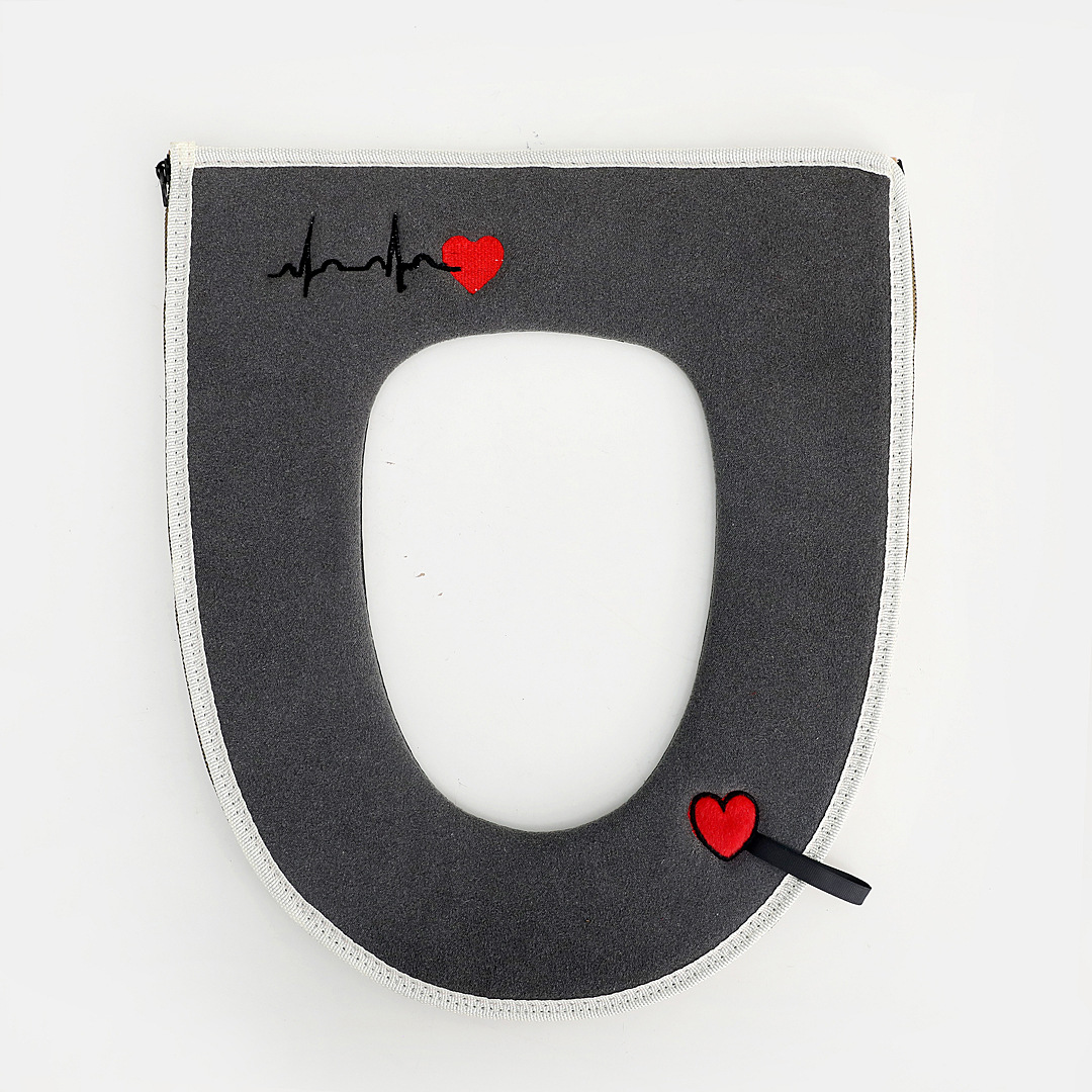 2021 New Toilet Mat Thickened Toilet Seat Domestic Toilet Four Seasons Universal Closestool Cushion Waterproof Cover Toilet Seat