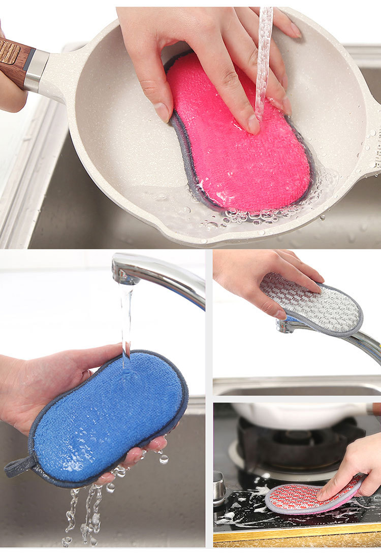 Double-Sided Sponge Wipe Dish-Washing Sponge Scouring Pad Kitchen Cleaning Bowl Brushing Appliance Brush Pot Block Decontamination Dish Cloth Wholesale Double-Sided Sponge Wipe Dish-Washing Sponge Scouring Pad Kitchen Cleaning Bowl Brushing Appliance Brush Pot Block Decontamination Dish Cloth Wholesale