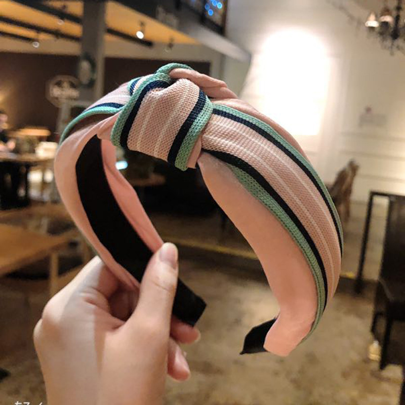 Korean Style New Headband Wide Side Simplicity Cloth Headband Korean Knotted Hairpin for Hair Washing Bow Hair Accessories