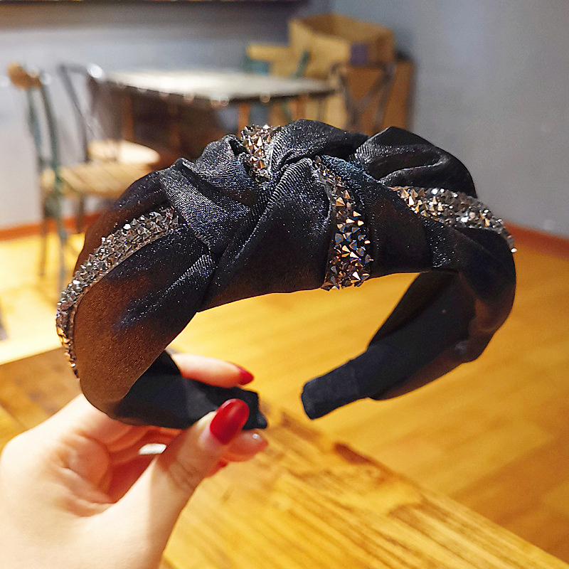 Korean Style New Headband Wide Side Simplicity Cloth Headband Korean Knotted Hairpin for Hair Washing Bow Hair Accessories Korean Style New Headband Wide Side Simplicity Cloth Headband Korean Knotted Hairpin for Hair Washing Bow Hair Accessories