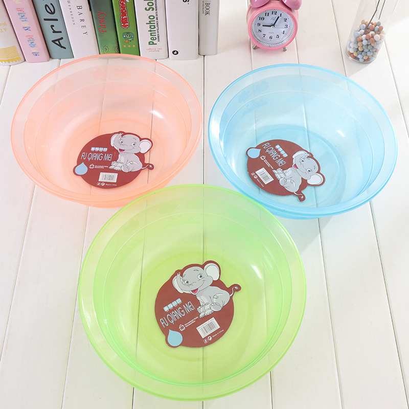 Household Washbasin 25cm Plastic Shatter Proof Promotion Advertising Basin Printable Wholesale Student Basin