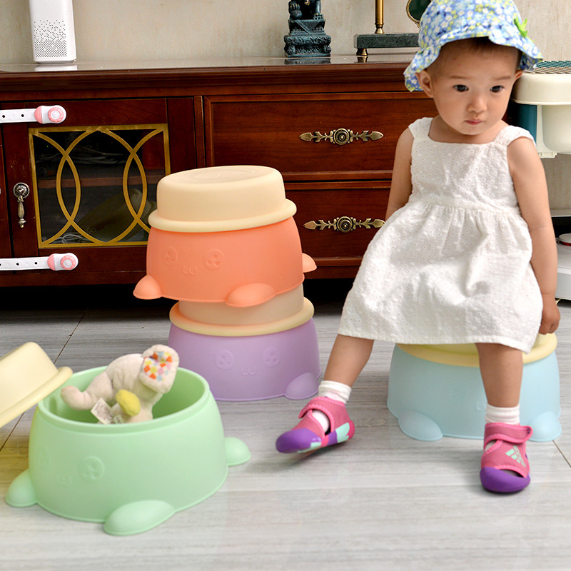 Factory Direct Plastic Storage Stool Basin Stool Dual-Use Storage Stool Fashion Creative Adult Can Sit Storage Stool