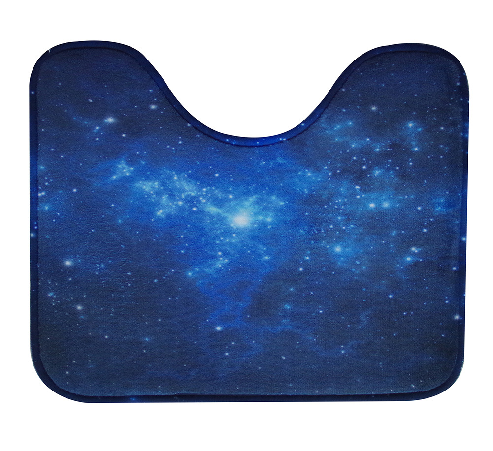 Inflatable Bag Galaxy Nebula Bathroom Three-Piece Carpet Toilet Toilet Toilet Cover O-Shaped Cushion U-Shaped Non-Slip Mat Inflatable Bag Galaxy Nebula Bathroom Three-Piece Carpet Toilet Toilet Toilet Cover O-Shaped Cushion U-Shaped Non-Slip Mat