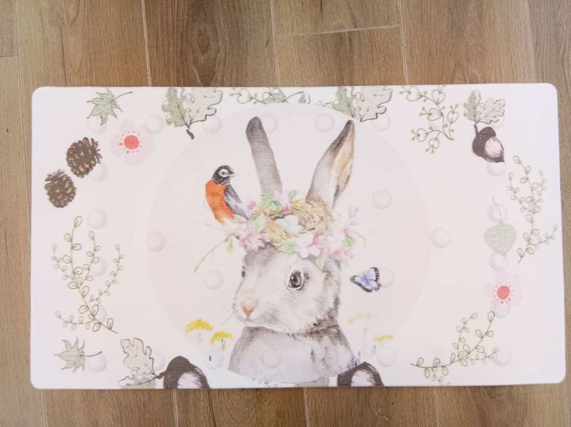Cushion large suction cup bathroom anti-slip mat cartoon shower bath mat toilet floor mat.