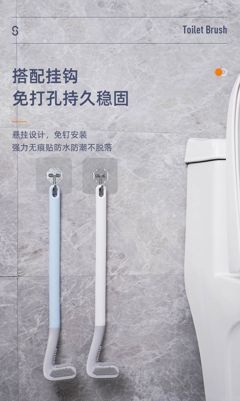 Xiangjia Creative Golf Bruch Head Toilet Brush No Dead Angle Domestic Toilet Wall Hanging clean brush Xiangjia Creative Golf Bruch Head Toilet Brush No Dead Angle Domestic Toilet Wall Hanging clean brush