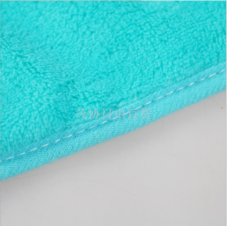 Can love cartoon super soft coral velvet towel kitchen hanging absorbent cloth dishcloth
