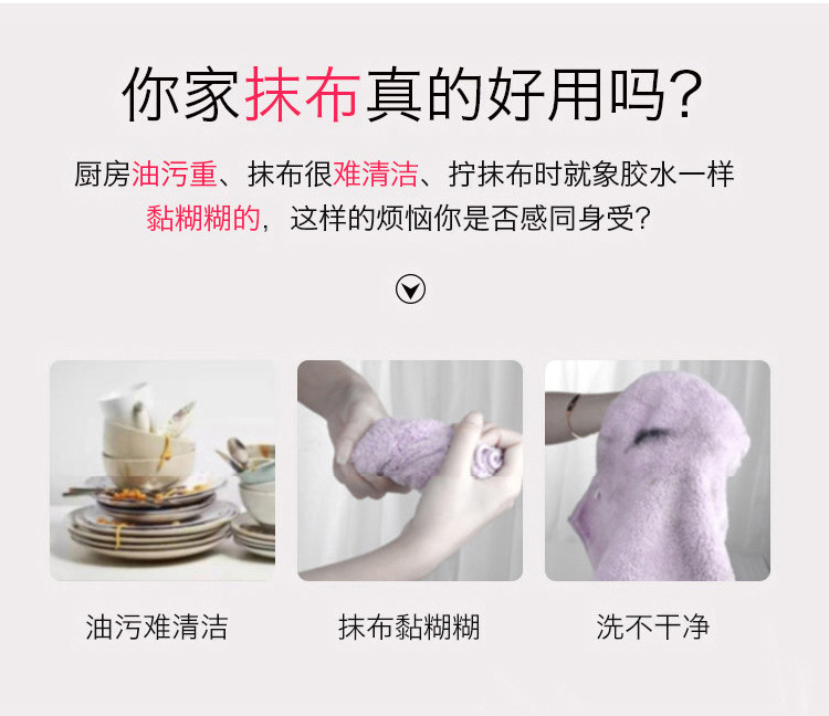 Oil Removing plus-Sized Large Thickened Kitchen Non-Stick Oil Rag Towel Soft Absorbent Wood Fiber Face Cloth Customized Wholesale