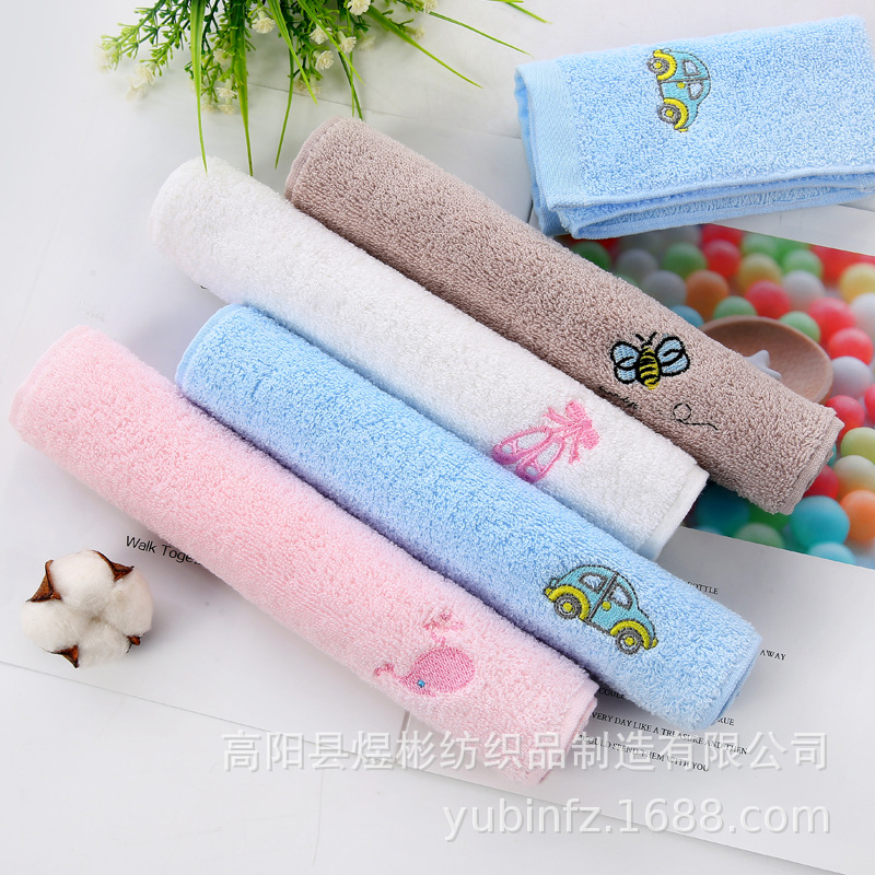 = Jacquard Embroidery Cartoon Kids&#039; Towel Baby Face Towel Saliva Towel Kitchen Rag Family Towel