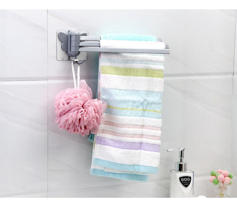 A2566 Paste rotary towel rack kitchen rag rack bathroom non-punch hanger towel rack towel rack towel rod A2566 Paste rotary towel rack kitchen rag rack bathroom non-punch hanger towel rack towel rack towel rod