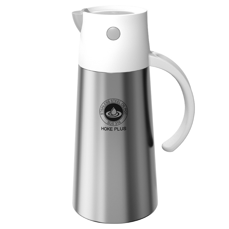 316 Stainless Steel Kitchen Vinegar Pot Soy Sauce Vinegar Seasoning Bottle Glass Oiler Household Oil Bottle Non-Leaking Oil Tank Manufacturer