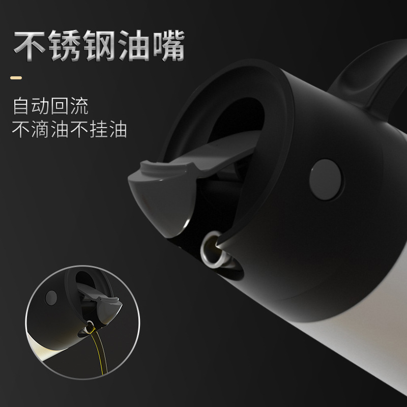 316 Stainless Steel Kitchen Vinegar Pot Soy Sauce Vinegar Seasoning Bottle Glass Oiler Household Oil Bottle Non-Leaking Oil Tank Manufacturer
