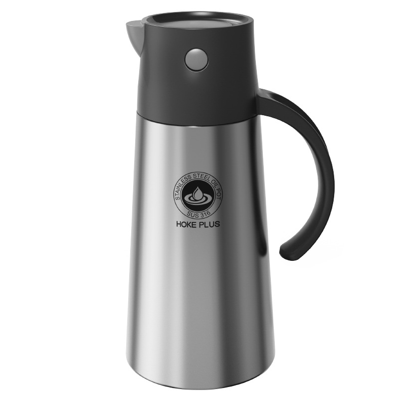 316 Stainless Steel Kitchen Vinegar Pot Soy Sauce Vinegar Seasoning Bottle Glass Oiler Household Oil Bottle Non-Leaking Oil Tank Manufacturer
