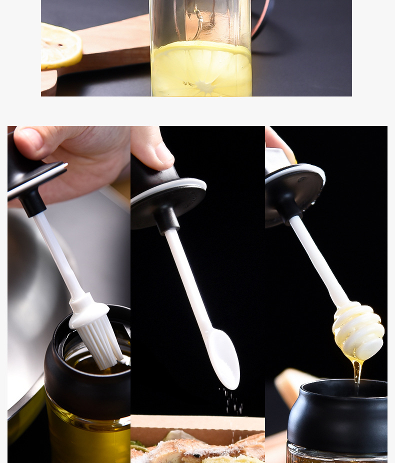 One - piece seasoning bottle - brush oil bottle One - piece seasoning bottle - brush oil bottle