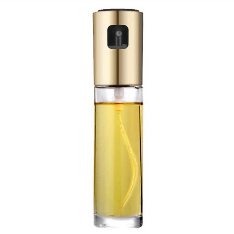 Fuel Injector Household Glass Oil & Vinegar Bottle Kitchen Press Type Oil Dispenser Food Grade Barbecue Seasoning Bottle