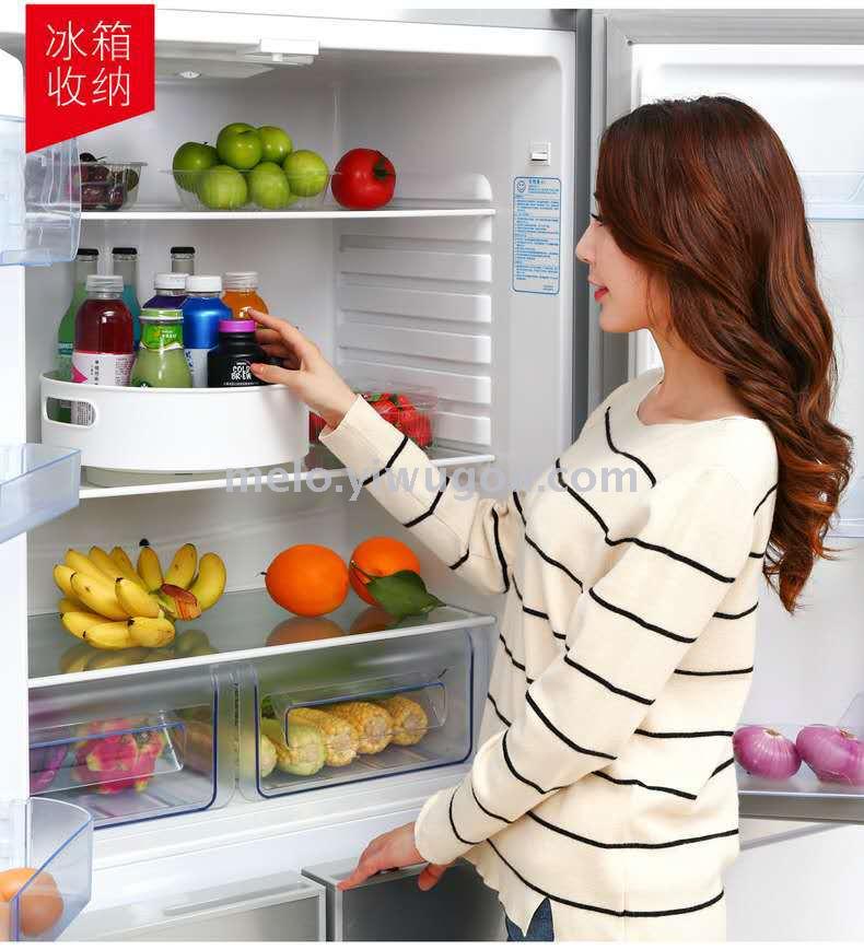 Kitchen supplies shelf multi-functional rotating storage box seasoning bottle rotating disk
