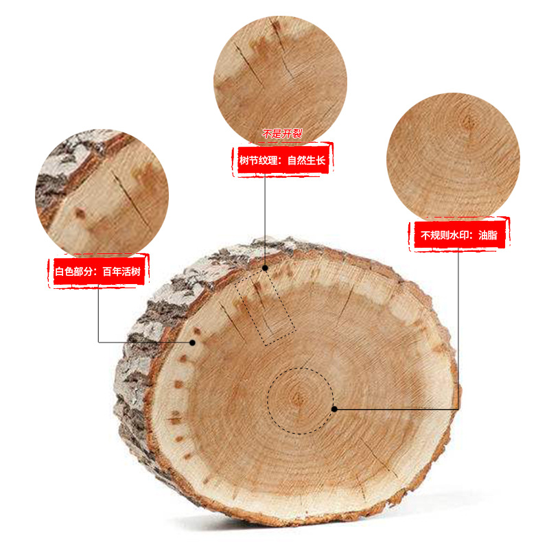 Board Solid Wood Chopping Board Household Vegetable Cutting Board round Wood Chopping Board Kitchen Chopping Board