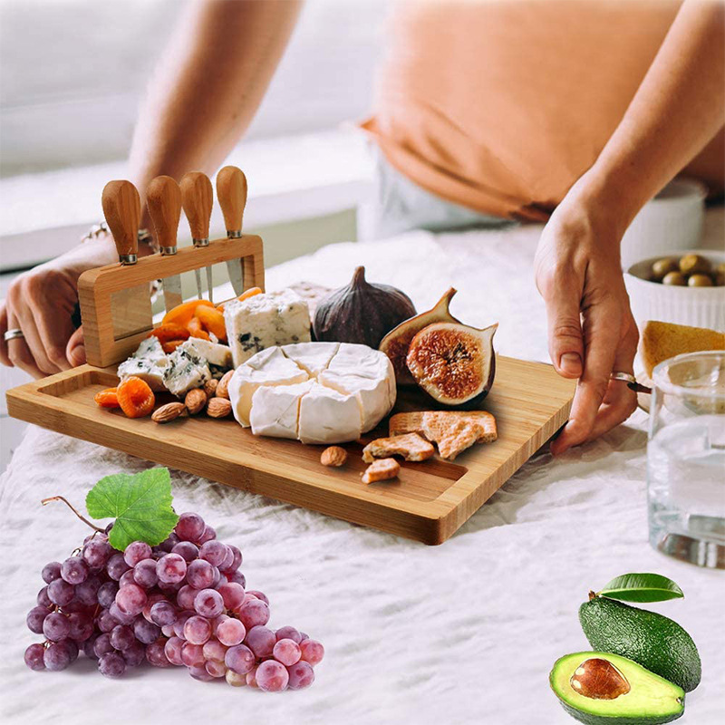 Cheese Board Set Cooked Food Platter Meat Board Cheese Cutting Board Kitchen Utensils Cutting Board Chopping Board Party