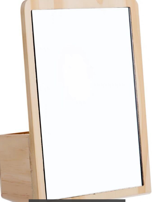 Wood makeup dressing table mirror large dressing mirror student table makeup small mirror mirror princess mirror