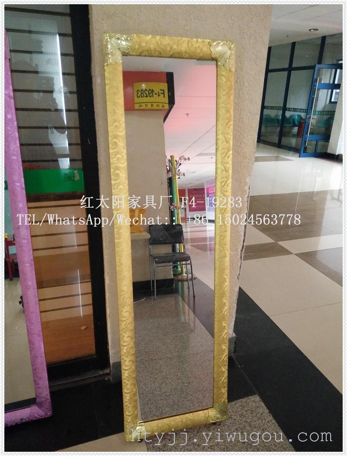 Solid wood floor mirror, mirror, European fashion mirror, color mirror, dressing mirror