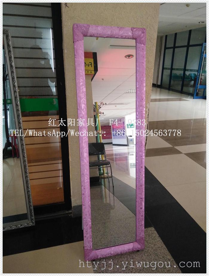 Solid wood floor mirror, mirror, European fashion mirror, color mirror, dressing mirror