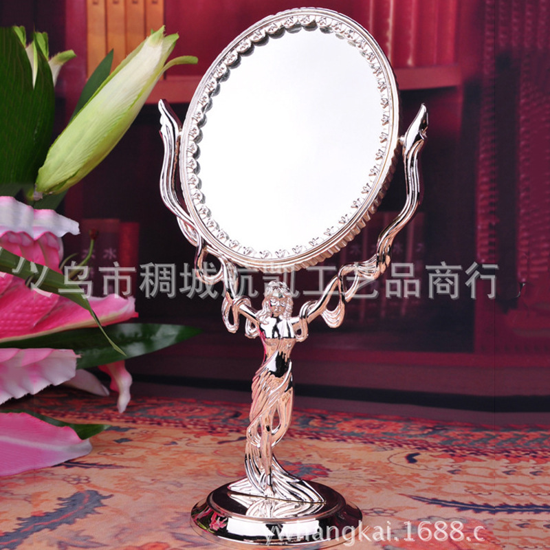 Fine metal arts and crafts-style retro Goddess dressing mirror ideas to enlarge and mirror