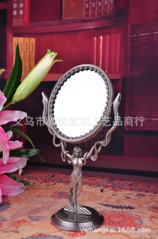 Fine metal arts and crafts-style retro Goddess dressing mirror ideas to enlarge and mirror