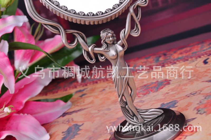 Fine metal arts and crafts-style retro Goddess dressing mirror ideas to enlarge and mirror