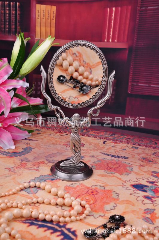 Fine metal arts and crafts-style retro Goddess dressing mirror ideas to enlarge and mirror