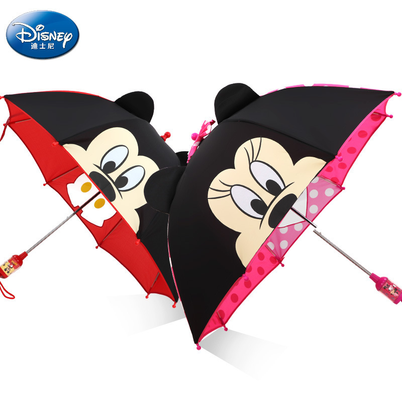 Ear Umbrella transparent Window little Children&#039;s Eye Umbrella Manual Minnie Mickey Umbrella baby Umbrella 25 years old