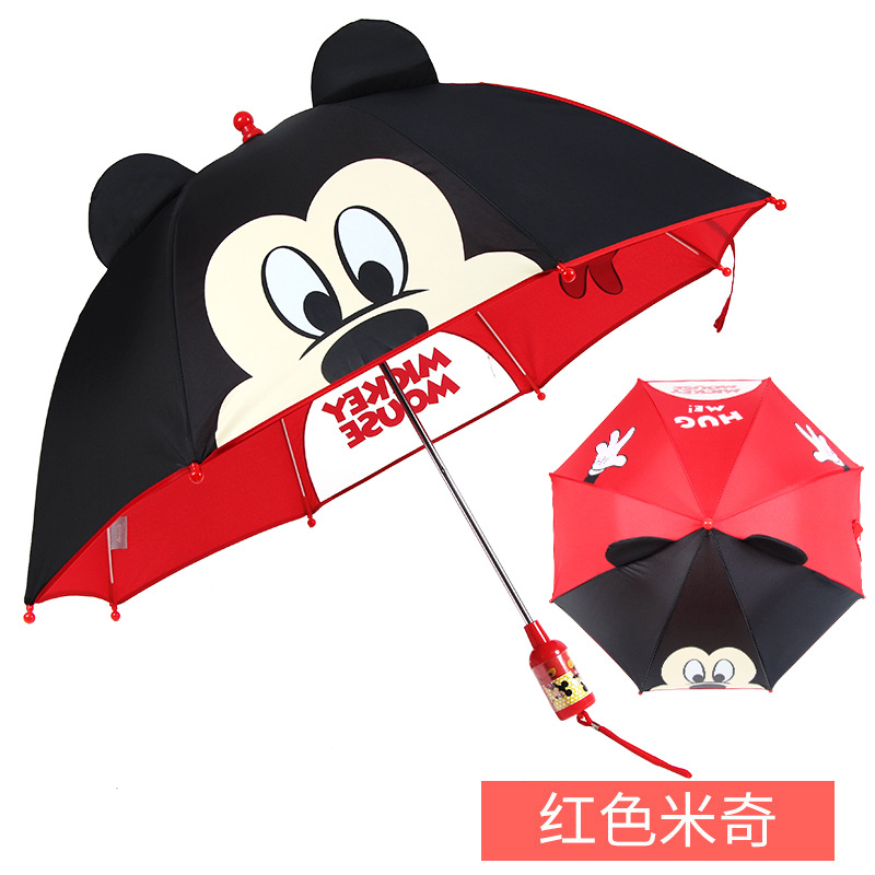Ear Umbrella transparent Window little Children's Eye Umbrella Manual Minnie Mickey Umbrella baby Umbrella 25 years old