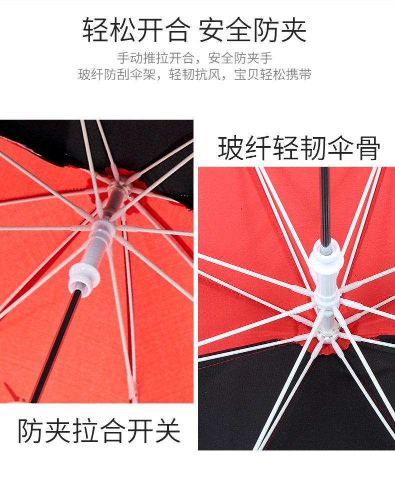 Ear Umbrella transparent Window little Children's Eye Umbrella Manual Minnie Mickey Umbrella baby Umbrella 25 years old