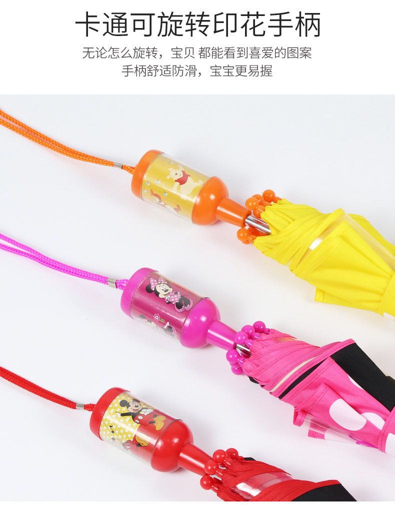 Ear Umbrella transparent Window little Children's Eye Umbrella Manual Minnie Mickey Umbrella baby Umbrella 25 years old