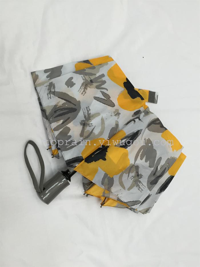 New Twelve Colors Mixed Dress Exotic Personality Three Fold Semi-automatic Umbrella New Twelve Colors Mixed Dress Exotic Personality Three Fold Semi-automatic Umbrella