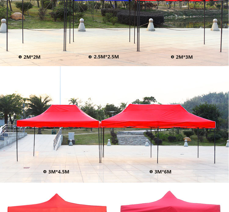 Manufacturers direct China unicom 3x3m folding tent advertising outdoor sun umbrella outdoor shopping rural