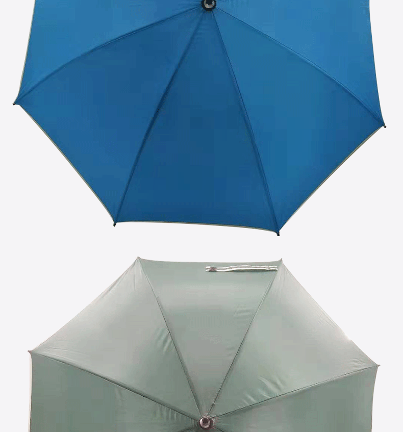 The manufacturer directly provides 8K double-stock solids-color umbrella with silver glue to prevent ULTRAVIOLET ray and vertical umbrella with customized LOGO printing for business