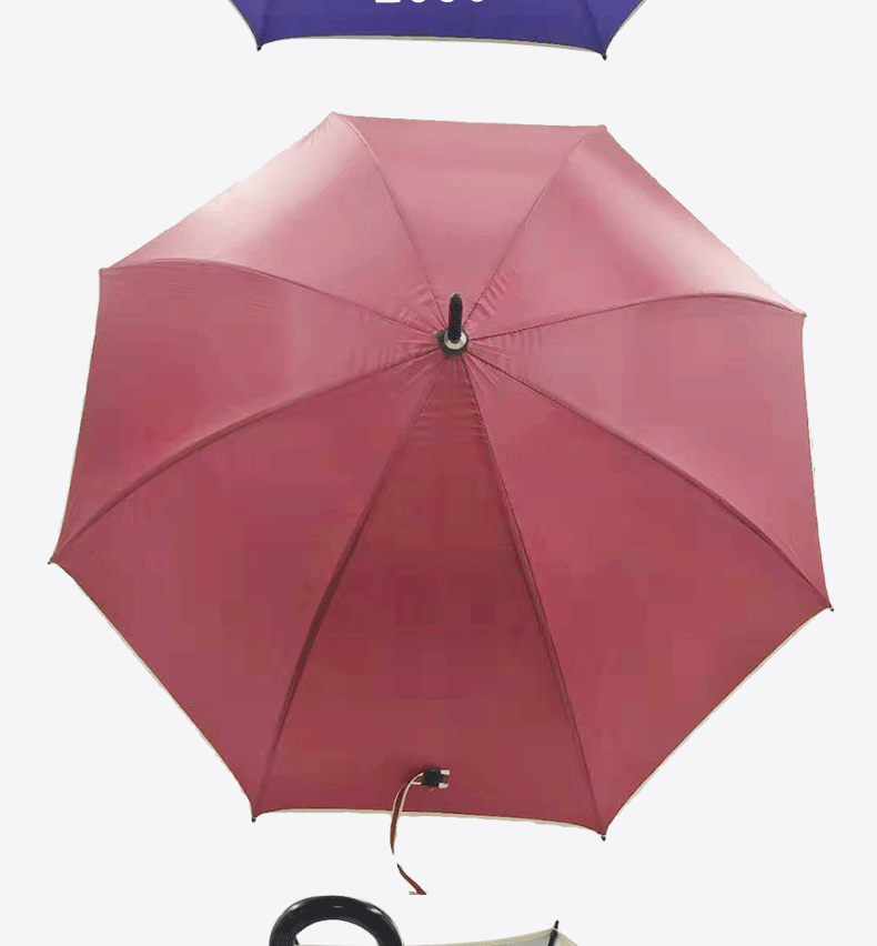 The manufacturer directly provides 8K double-stock solids-color umbrella with silver glue to prevent ULTRAVIOLET ray and vertical umbrella with customized LOGO printing for business