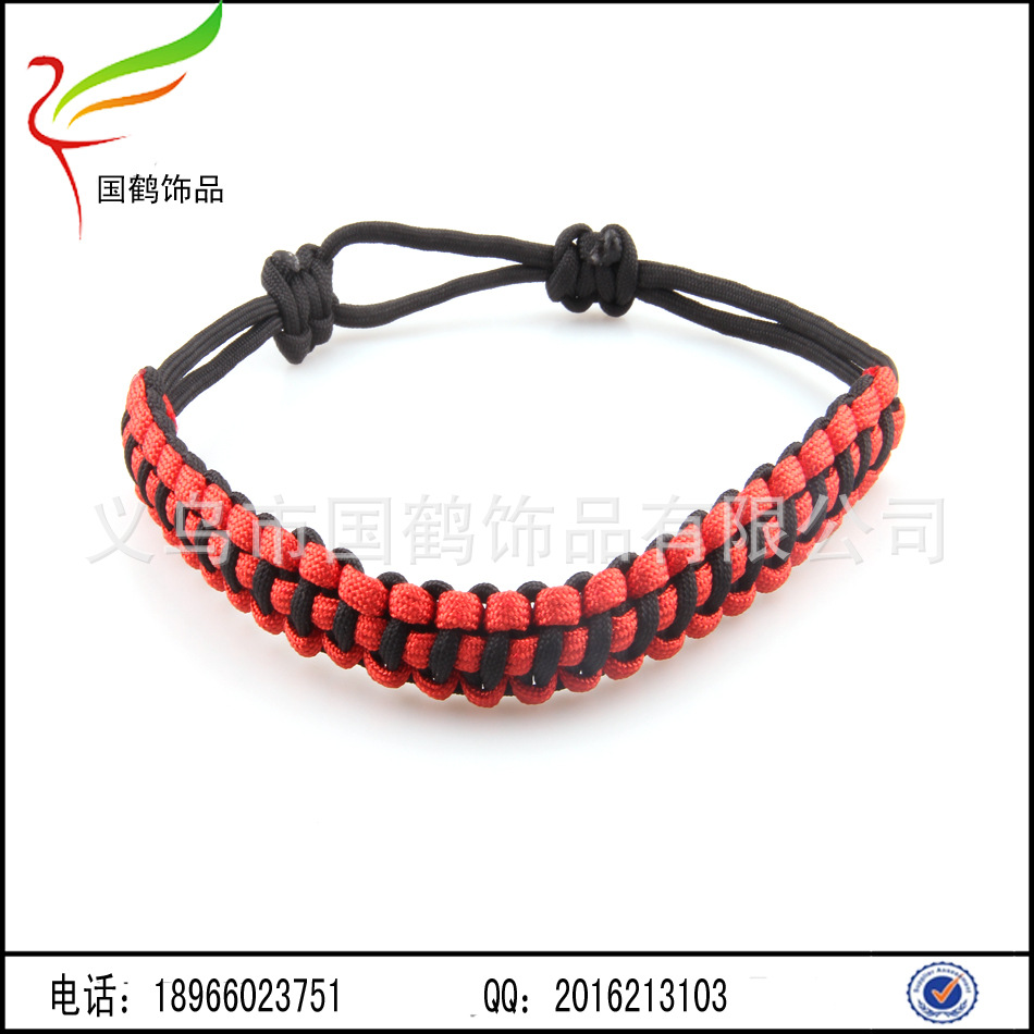 2017 new sets of glass insulation cup set umbrella rope braided glass handle handle Bracelet