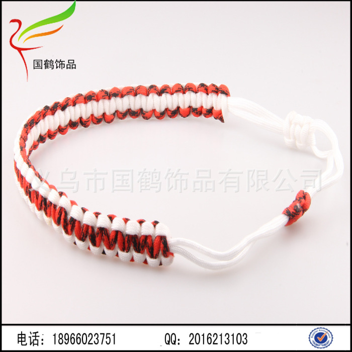 2017 new sets of glass insulation cup set umbrella rope braided glass handle handle Bracelet
