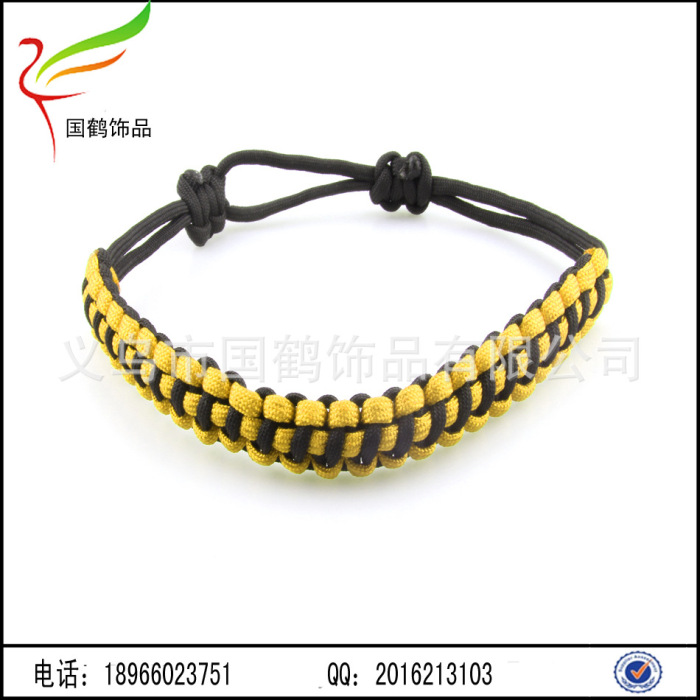 2017 new sets of glass insulation cup set umbrella rope braided glass handle handle Bracelet