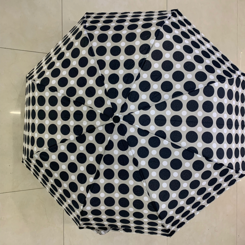 Three-Fold Semi-automatic Heat Transfer Printing NC Fabric Large round Point Flower Umbrella Sunny Umbrella Ladies Umbrella Folding Umbrella Three-Fold Semi-automatic Heat Transfer Printing NC Fabric Large round Point Flower Umbrella Sunny Umbrella Ladies Umbrella Folding Umbrella