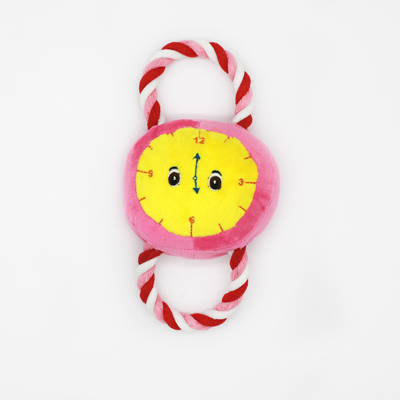 Dog Plush Toy Wholesale Factory Direct Supply Good Quality Style Multi-Plush Clock Dog Toy