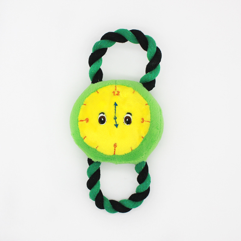 Dog Plush Toy Wholesale Factory Direct Supply Good Quality Style Multi-Plush Clock Dog Toy