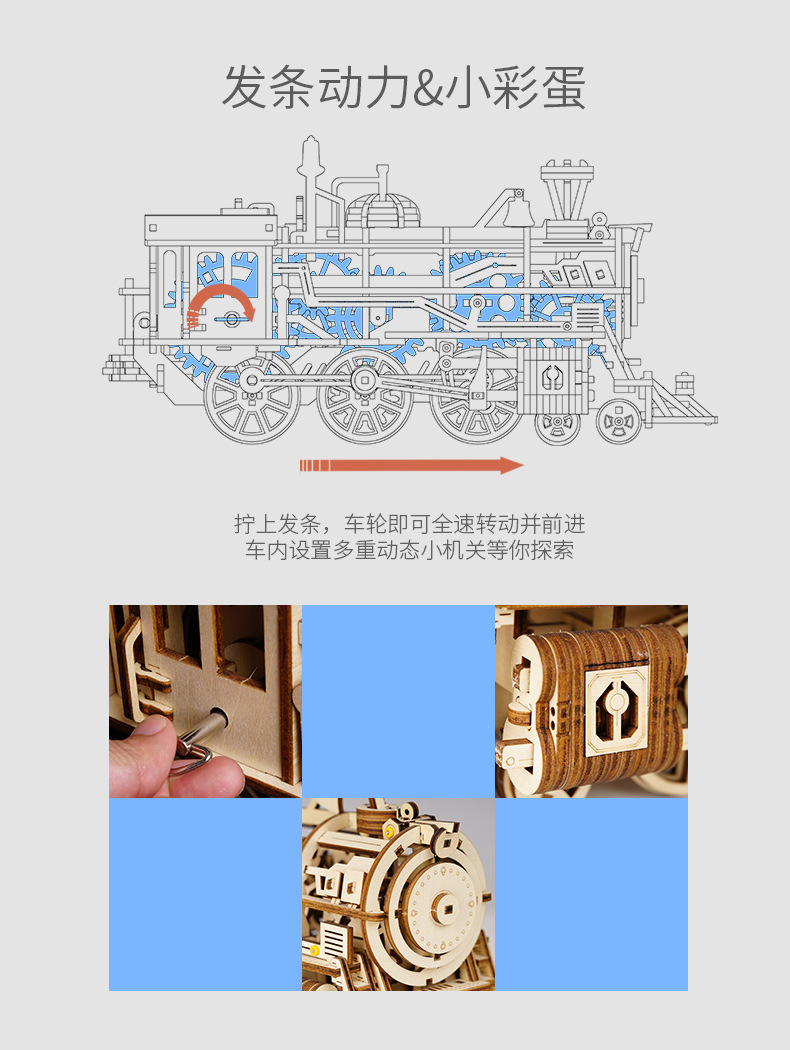 Robotime Wooden Wall Clock Calendar DIY Assembled Toy 3D Puzzle Simple Home Decoration Bedside Decoration Wall Clock
