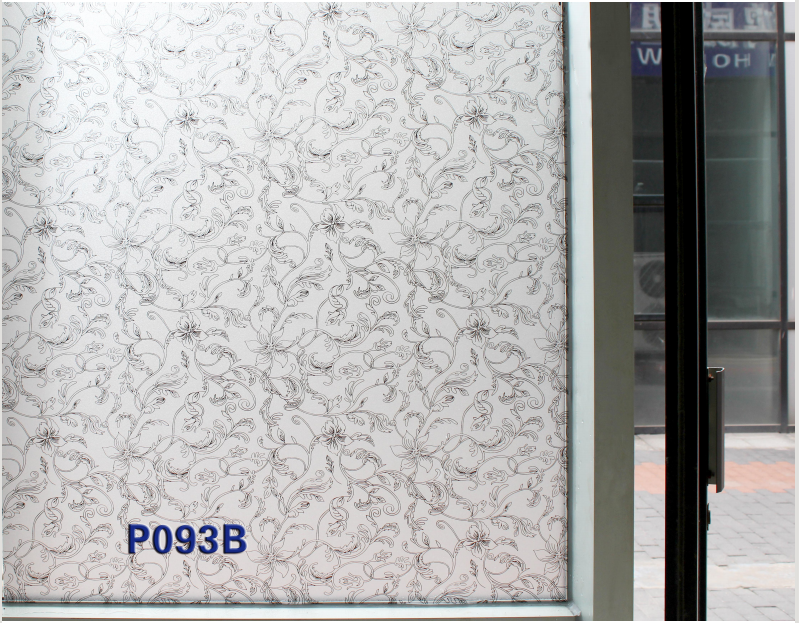 Static Film Glass Sticker Transparent and Opaque Static Glue-Free Paper-Cut for Window Decoration Bathroom Toilet Film
