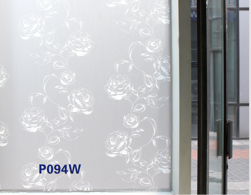Static Film Glass Sticker Transparent and Opaque Static Glue-Free Paper-Cut for Window Decoration Bathroom Toilet Film