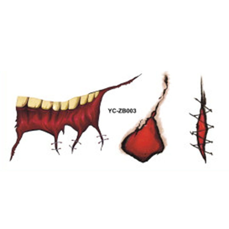 Factory Direct Sales Halloween Mouth Tattoo Sticker Lip DIY Decoration Big Mouth Tattoos Factory Direct Sales Halloween Mouth Tattoo Sticker Lip DIY Decoration Big Mouth Tattoos