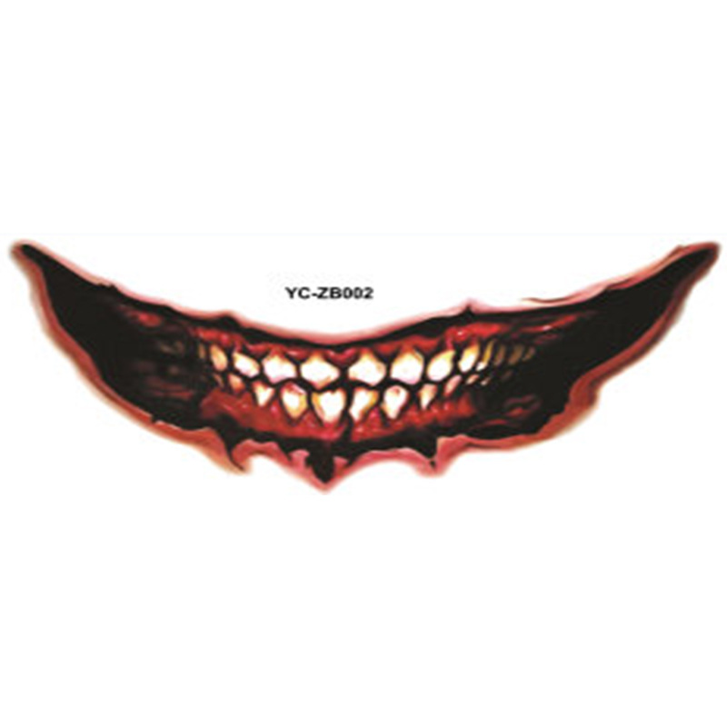 Factory Direct Sales Halloween Mouth Tattoo Sticker Lip DIY Decoration Big Mouth Tattoos Factory Direct Sales Halloween Mouth Tattoo Sticker Lip DIY Decoration Big Mouth Tattoos